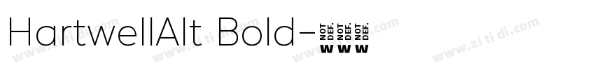 HartwellAlt Bold字体转换